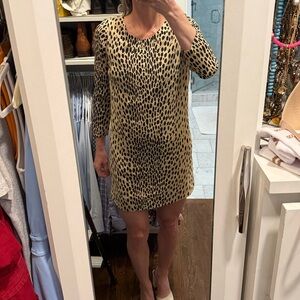 J.Crew Leopard Print Mini Dress with Pockets